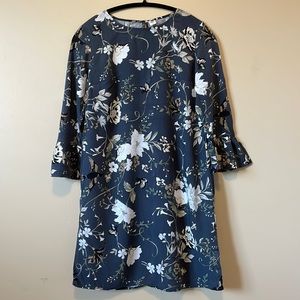 Old navy 3/4 sleeve floral mini dress